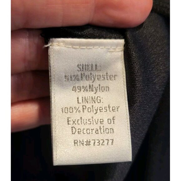 Black On Black Polkadot Short Sleeve Pleated Dress Lauren Conrad Sz 6 Whimsigoth - Picture 8 of 9